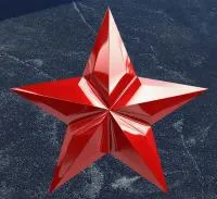 Красная звезда на граните в Серпухове (518429)